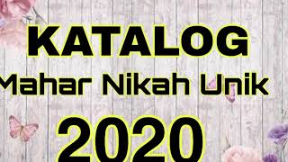 KATALOG MAHAR NIKAH UNIK 2020