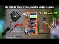 How to turn mobile charger into variable power supply l Fixed voltage adapter to (3-16) volts output