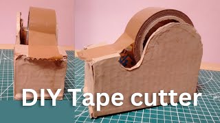 How to make Adhesive Tape Dispenser/Cutter using Cardboard | DIY Cardboard Tape Dispenser/Cutter