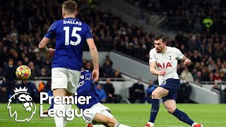 Pierre-Emile Hojbjerg snatches Tottenham equalizer v. Leeds United | Premier League | NBC Sports