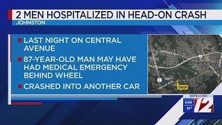 2 hospitalized following crash in Johnston