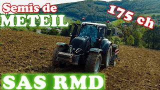 Semis de Méteil | Valtra T175 et Semoir Amazone 3m (SAS RMD)