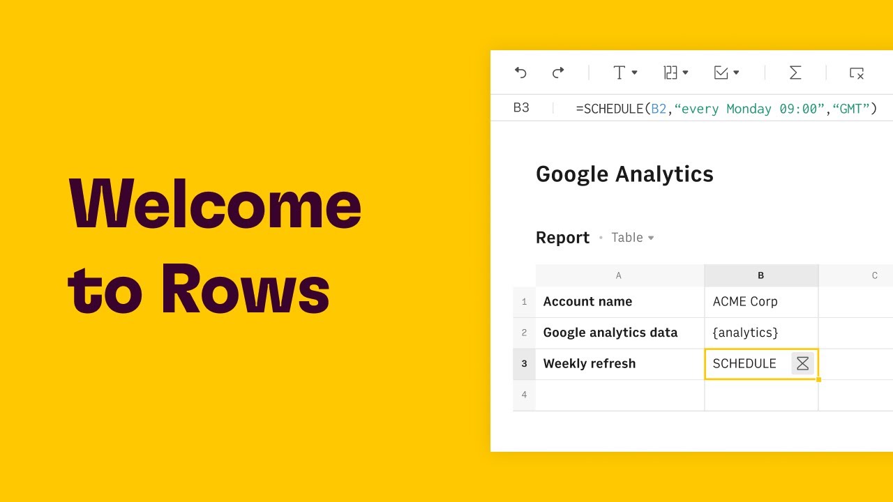 Welcome To Rows Youtube