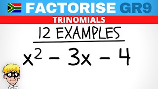 Gr 9 Factorisation: Trinomials Practice