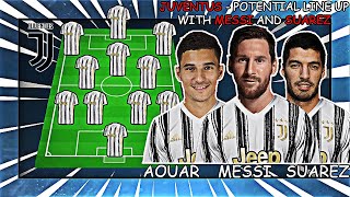 JUVENTUS - Potential Line Up With Transfers (2021) ft. Messi, Suarez, Aouar