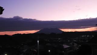 2021年01月18日、朝の桜島