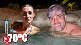 NOS BAÑAMOS a 50º en TERMAS a MEDIA NOCHE !!