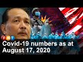 Covid-19 numbers as at August 17, 2020