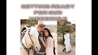 Sh** is getting real !!! Getting ready for our wedding !