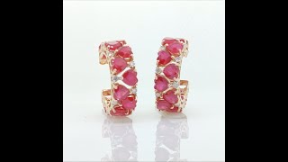 Ruby earrings by Empriyal