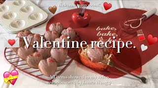 【料理動画♡】Happy Valentine🍫♥️/とっても可愛くて簡単なバレンタインレシピ💌/スリーコインズの型を使ったハートのマドレーヌ作り💝