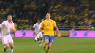Zlatan Ibrahimovic bicycle kick incredible goal for Sweden vs England