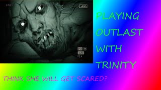 Outlast scared girl walkthrough Part 1(see how many times she jumps)