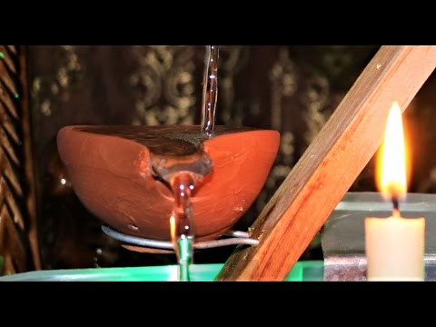 How to make a Tabletop WATER FOUNTAIN / Relaxing WaterFall How to make a Tabletop WATER FOUNTAIN / Relaxing WaterFall
