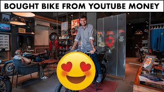 BOUGHT MY FIRST BIKE FROM YOUTUBE MONEY 😍🤑🤑