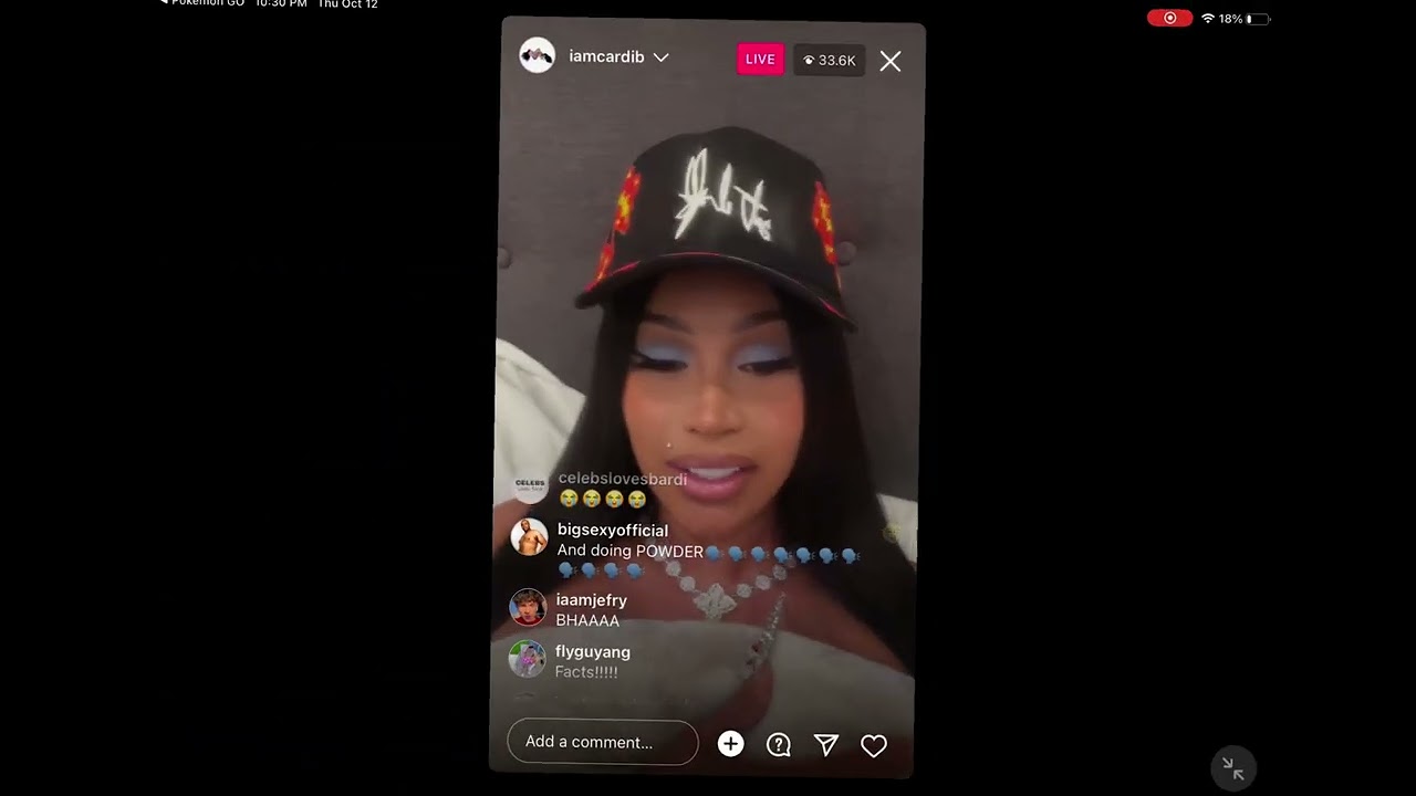 Iamcardib Ig Live - YouTube