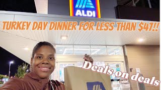 Thanksgiving Dinner for 10 UNDER $47 | Aldi Budget Shopping Haul