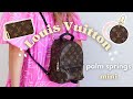 LOUIS VUITTON Palm Springs Mini Backpack 🤎 PROS & CONS | how to SHORTEN the straps