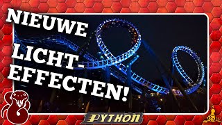 [#Efteling] NIEUWE lichteffecten PYTHON (off-ride 4K)