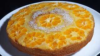 Incredibly delicious TANGERINE CAKE! You bake it every day! Quick and easy recipe!