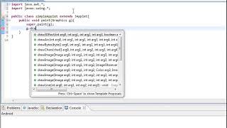Learn Java in Hindi 52 Applets YouTube