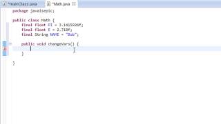 Java Programming - 41 - Constants