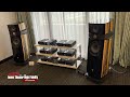 focal scala utopia evo with naim new classic 300 series at the florida audio expo 2024.