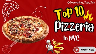 Discover NYC's Best Pizza: Top 10 Pizzerias You Must Try!