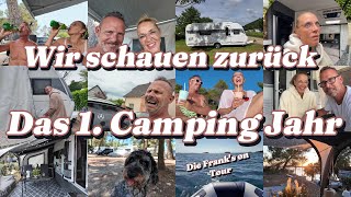 Unser ERSTES JAHR Camping mit dem Wohnwagen | Unser grosser Jahresrückblick 2024 🫶🏼✨