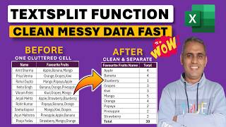 Master TEXTSPLIT in Excel: Split Data into Columns, Rows, & More! Like a Pro