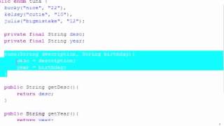Java Programming Tutorial 44 Enumeration