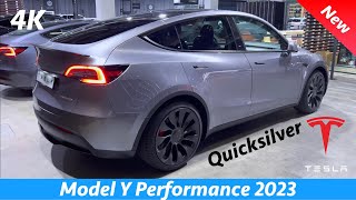 Tesla Model Y Performance 2023 - FULL Review in 4K (Exterior - Interior) Quicksilver