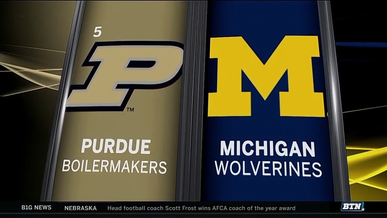 Purdue At Michigan - Men's Basketball Highlights - YouTube