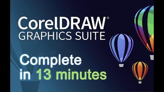 CorelDRAW - Tutorials for Beginners in 13 MINUTES! [ COMPLETE ]