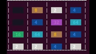 2048 terminal game made using python