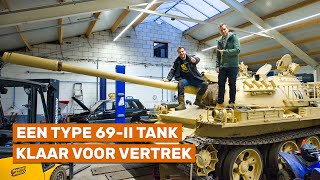 MasterMilo heeft een gerestaureerde tank in zijn werkplaats