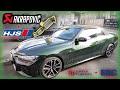 AKRAPOVIC Slipon Titan Abgasanlage + HJS ECE Downpipe + DTE Tuning Box passend für BMW M440i G23