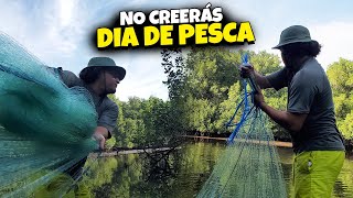 Así se pesca con Atarraya en los esteros - una buena técnica para agarrar muchos peces