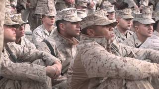 Marines with Regimental Combat Team 2 visited by Commandant and Sgt. Maj. of the Marine Corps