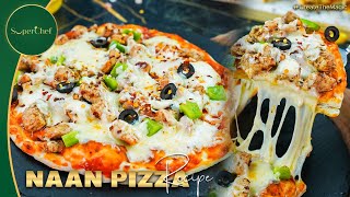 Naan Pizza Recipe | Quick \u0026 Easy Homemade Pizza | Delicious Fusion Dish