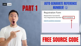 Auto Genarate Reference Number When Submitted | Google Form Part 1