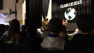 Brayden as Valedictorian Class 2015 Beaver Valley Community School