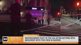 Skateboarder shot after argument in Queens