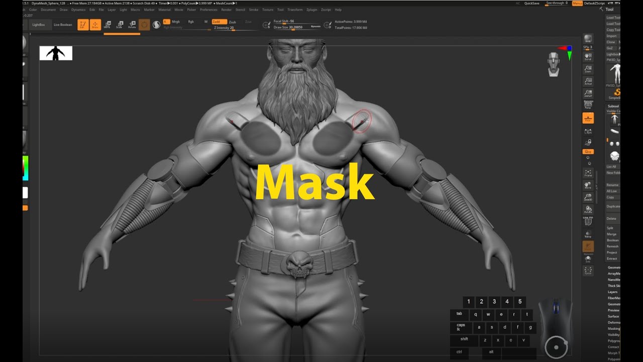 Học Cùng Master Zbrush - Mask #zbrush - YouTube