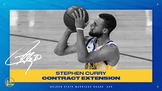 Warriors Sign Stephen Curry to a Contract Extension