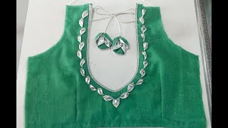 Popular blouse back nack design||latest blouse design 2025|| Trending blouse cutting and stitching