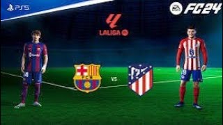 Atletico Madrid vs Barcelona/ LaLiga 2023/24 | HIGHLIGHTS | FC 24