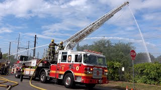 Philadelphia Fire Department Working Brush Fire - 3500 Mantua Ave