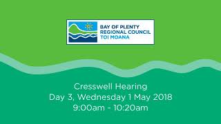 Creswell Hearing   Day 3   0900 to 1020