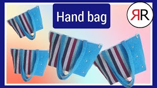 🌟Hand bag 👜👜| हैंडबैग काटना और सिलाई | Hand bag designs | #bussiness #new #online